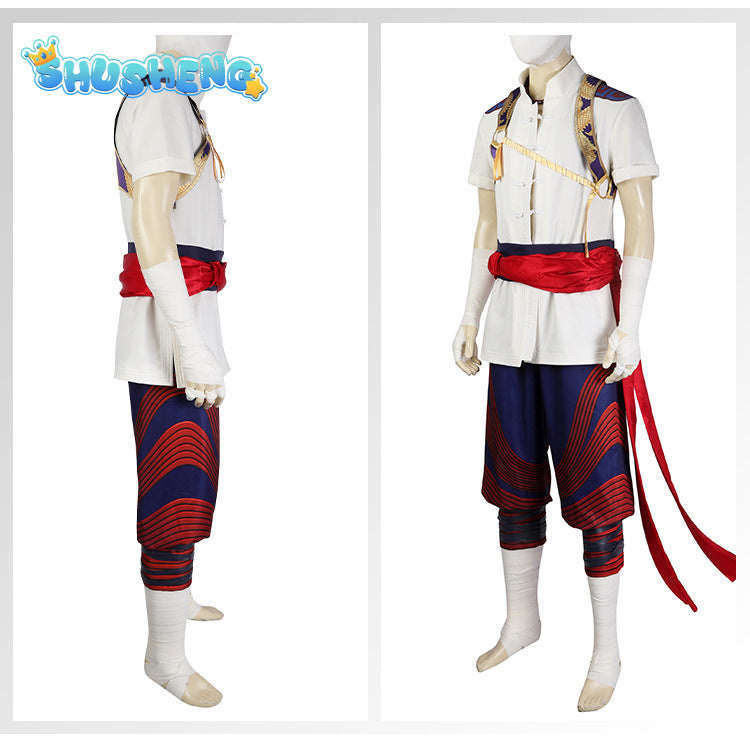 Liu Kang Cosplay Costumes Fantasia Game Mortal Uniform Kombat Role Play Outfit Halloween Carnival Party Suit For Men