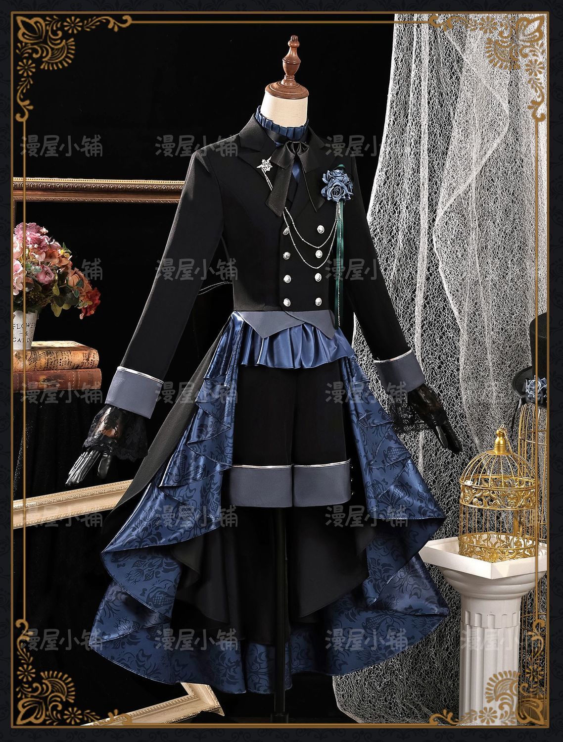 Black Butler Ciel Phantomhive Cosplay Costume Elegant Victorian Gothic Devil Uniform for Anime Conventions Carnival Theme Partie