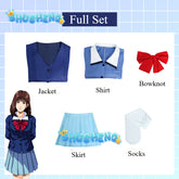 Haruko Akagi Cosplay JK Uniform Slam Dunk Anime Clothing Kawaii Girls Halloween Costumes For Women Party Performance Dance Suit