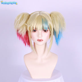 Harley Quinn Cosplay Costume Carnival Uniform Wig Suicide Squad Anime Halloween Costumes Women