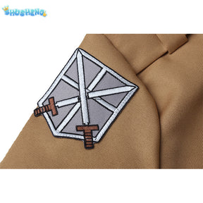 Mikasa·Ackerman  Cosplay Attack on Titan Costume  Costume Shirt Pant Cape Scarf Full Set Halloween Carnival Uniform