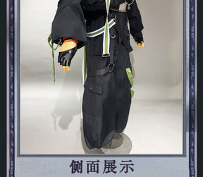 Xiao Game Genshin Impact Subduing demons Xiao Cosplay Costume Coat props accessories Ring tattoo handsome Halloween party set