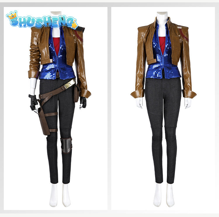 Lilith Cosplay Costume Leather Coat Vest Pants Borderlands Outfit Movie Border Cos Land Full Set Coat Women Halloween Roleplay Suit