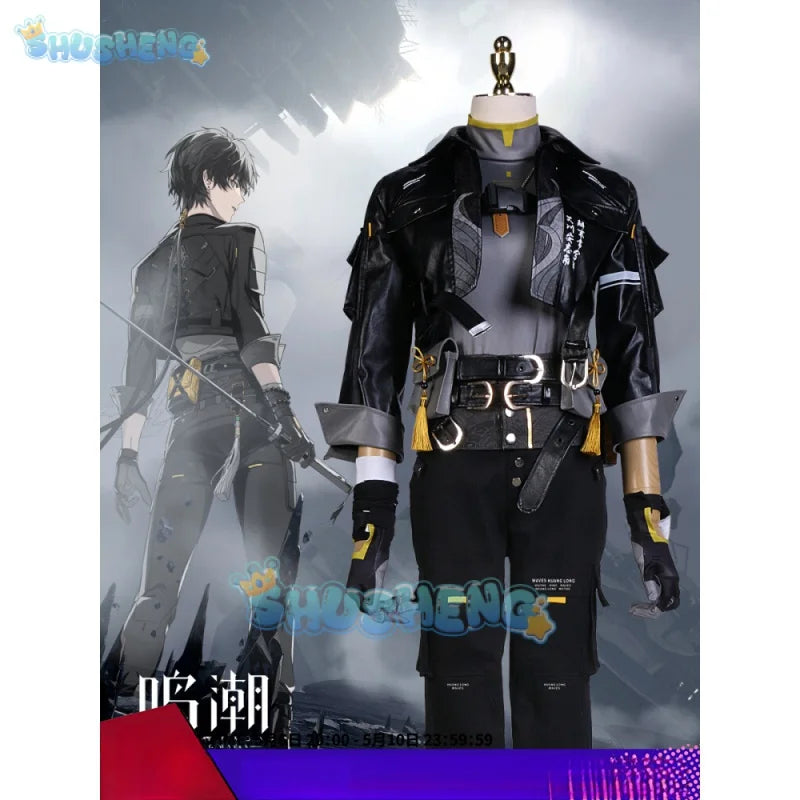 Wuthering Waves Rover Cosplay Costume Wig Game Male Uniform Main Character Resonator Halloween Party for Women Men