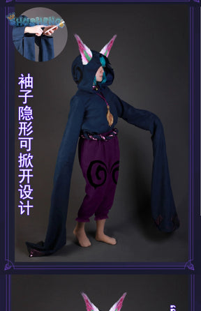 Game Lol Vex Dawnbringer Cosplay Costume Ears hats wigs accessories Halloween party cute man woman set