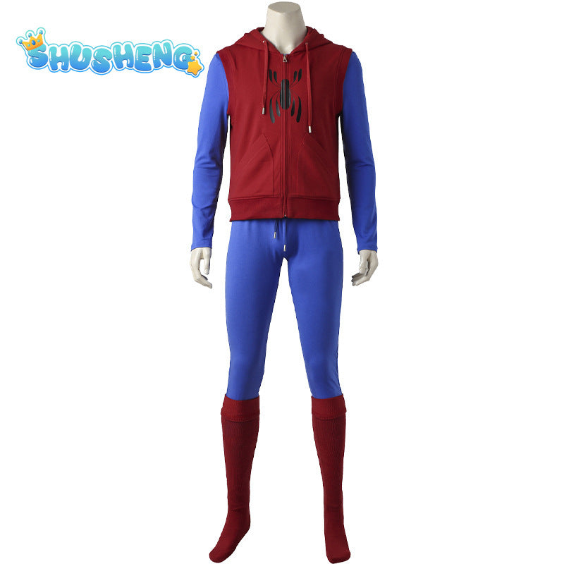 Spider-Man Costume Cosplay Peter Parker Spiderman Casual Suit Movie Spider-Man : Homecoming Cosplay Costume Halloween