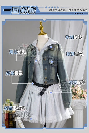 Love and Deepspace Heroines Cosplay Costume Emerald Cadence‌ Halloween Carnival Party Christmas Play Role Clothes Clothing