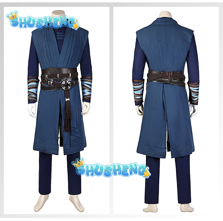 Doctor Strange Cosplay Superhero Strange   Outfits Halloween Carnival Doctor Stephen  Complete men's suit  Large size