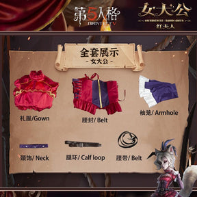 Identity V Archduchess Bloody Queen Marie Cosplay Costume For Halloween Christmas Party Mary Archduchess Role Play Comic Dress