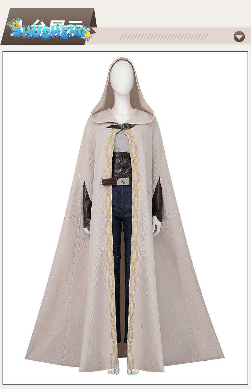 Movie Rebel Cosplay Moon Kora Costume Women's Top Pants Suit Shoes With Cloak Accessory Halloween Carnival Outfit