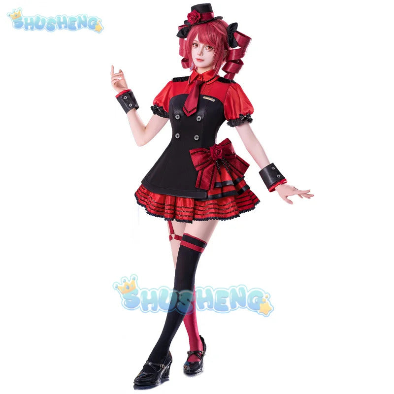 Kasane Teto Cosplay Costume Costume Gothic Night Uniform Halloween Carnival Party Christmas Play Role Clothes Clothing