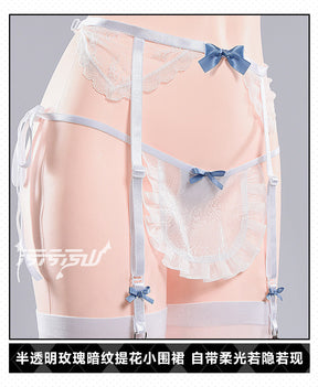 Shusheng-R Succubus Cosplay Costume Maid Dress Sexy Lovely Uniform Halloween Party Role Play Outfit Women