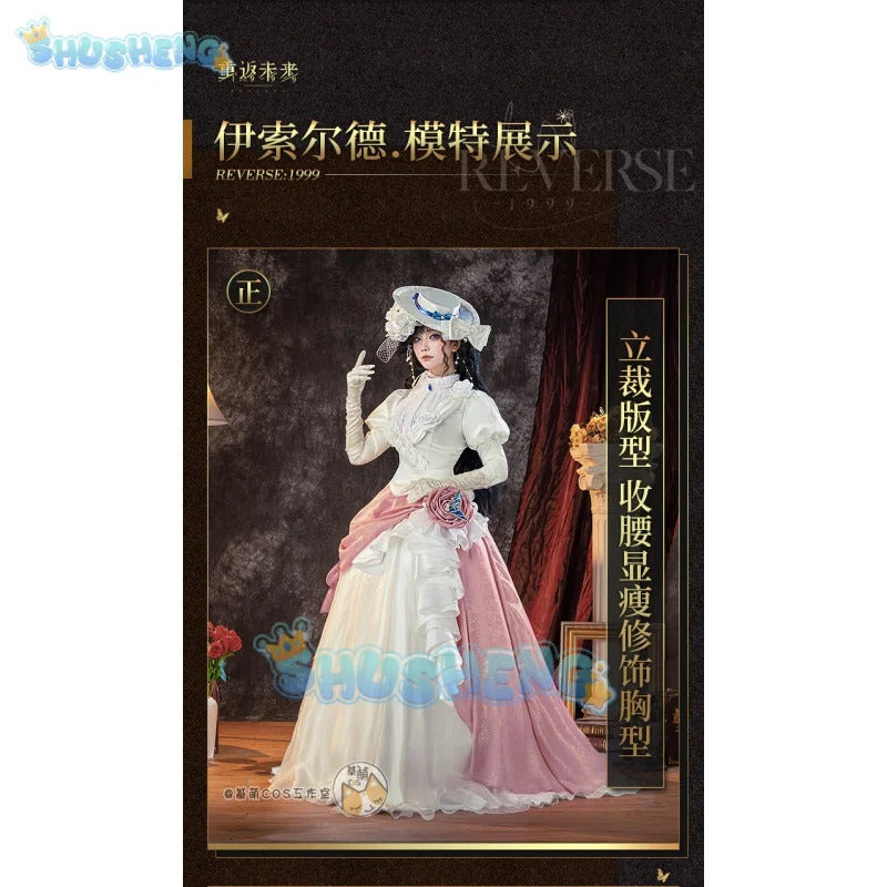 Reverse:1999 Isolde Game Suit Gorgeous Dress Uniform Cosplay Costume Halloween Party Role Play Outfit Women S-3XL