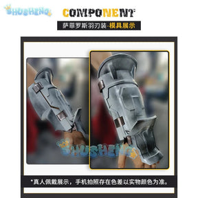 FF7 Sephiroth Cosplay Final Fantasy VII Costume Black Coat and Accessories Halloween Party Handsome Uniform youth Sephiroth Set