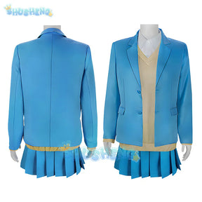 Anime Blue Box Chinatsu Kano Cosplay Costume Wig School Uniform Skirt Ao No Hako Hina Chono Halloween Party for Women Set