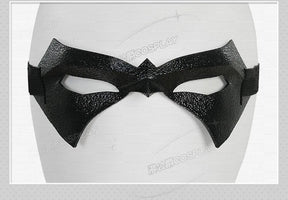 Shusheng-R Nightwing Dick Grayson Cosplay Costume Red Jumpsuit Full Set Uniform Role Play Halloween Carnival Party Outfit Shoes