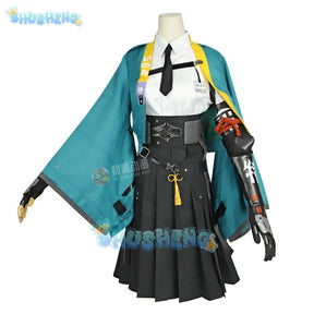 Hoshimi Miyabi Cosplay Anime Costume Game Zenless Zone Zero Section 6 Miyabi Wig Lovely Uniform Skirt Woman Kawaii Carnival Suit