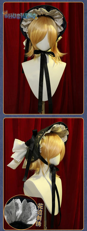 Anime Rin Len Cosplay Kagamin Rin Costume Hatglove accessories Halloween Christmas cute Lolita evening dress Woman New uniform