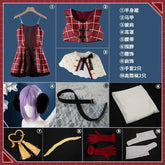 Shusheng Vtuber Nijisanji Uduki Kohh MV Game Suit Lovely Uniform Cosplay Costume Halloween Carnival Party Role Play Outfit