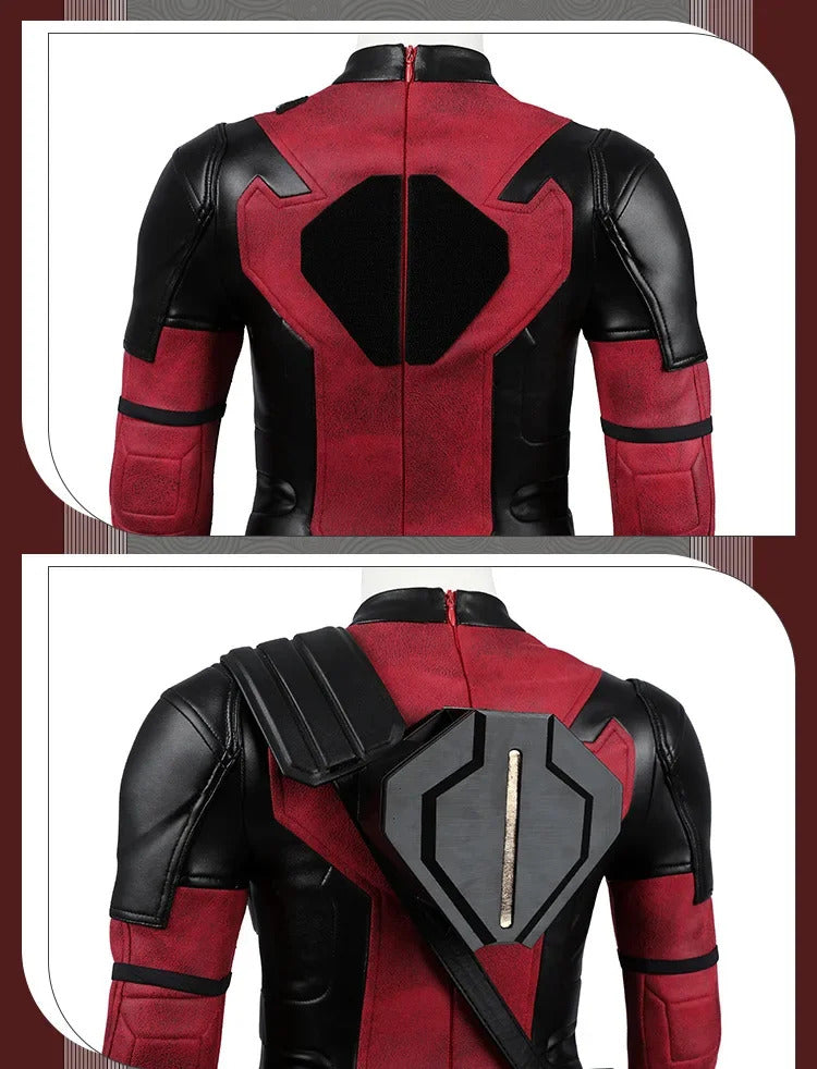 Dead Cosplay pool  Cosutme Wade Winston Wilson Cosplay Costume Children's Edition  Movie Anti-hero Suit Halloween
