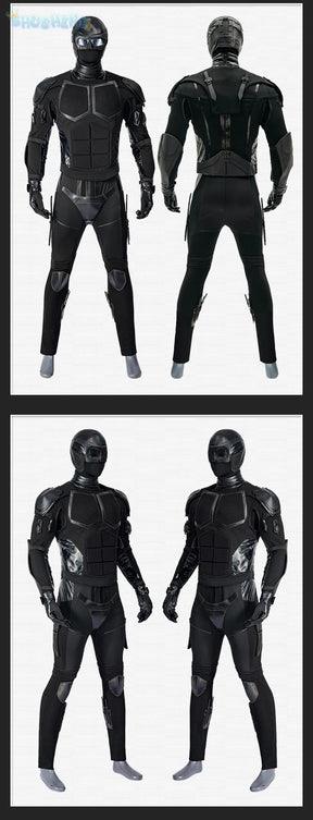 The Boys Season 2 Black Noir Cosplay Costume Black Jumpsuit Halloween Carnival Superhero Battle Noir Outfit Adult Men Helmets