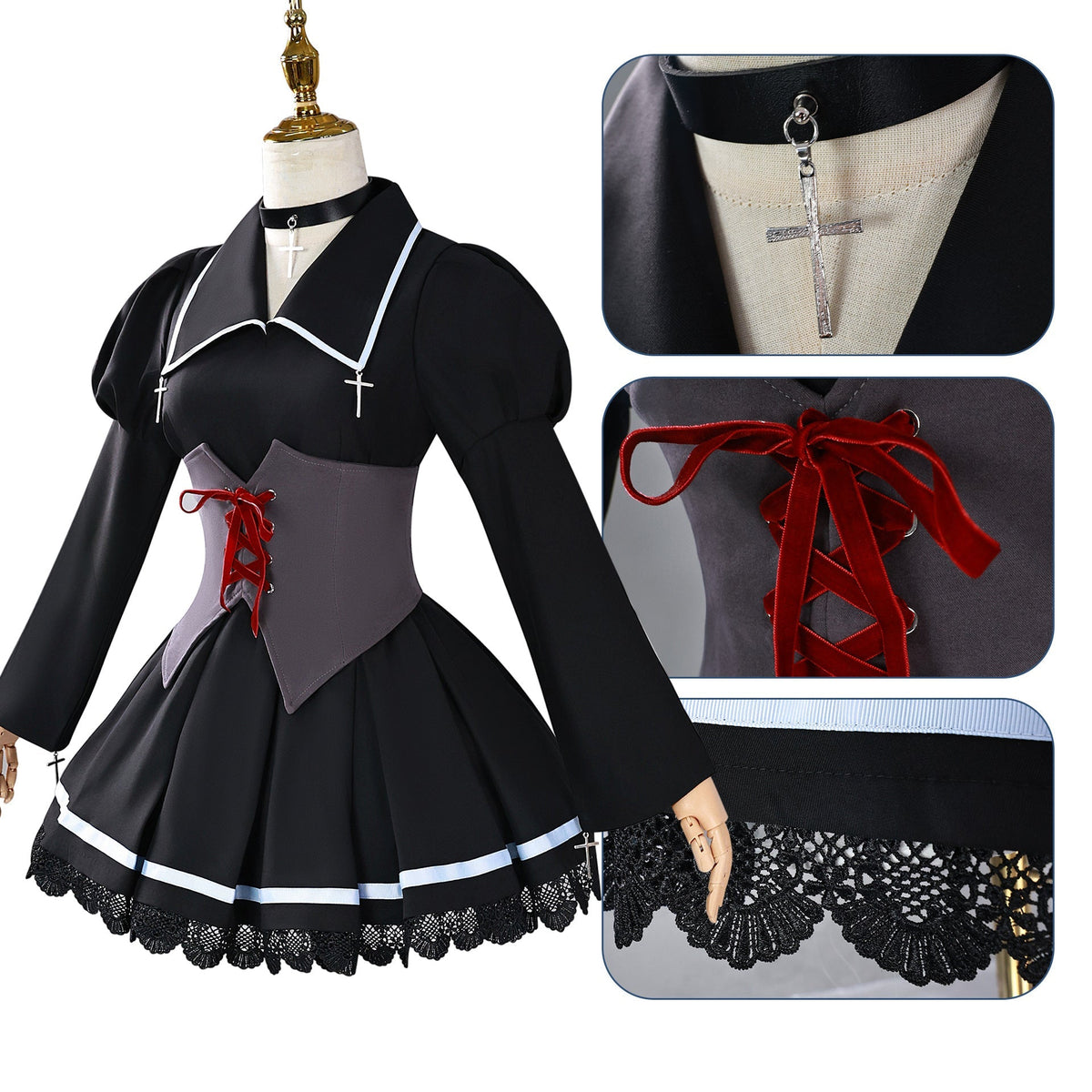 Shugo Chara Tsukiyomi Utau Cosplay Cos Dress Dress Anime Full Set Sailor Women