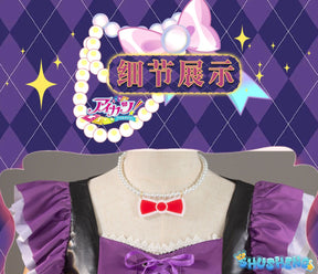 Anime Aikatsu! Hoshimiya Ichigo Cosplay Costume Sweet Devil Evening party Dress female Lolita in stock