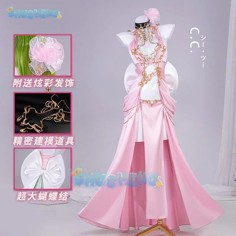 CODE GEASS Lelouch of the Rebellion C.C.Cosplay Costume Lost Stories Dancing Uniform Halloween Carnival Party Christmas Play