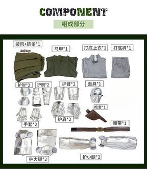 Doctor Doom Cosplay Costume Vest Jumpsuit cloak Mask Helmet Outfit Full set and Individual items Are Sold Halloween Suit Custom