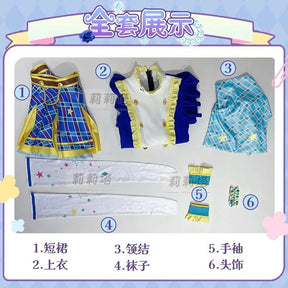 Kiriya Aoi shibuki ran Cosplay Anime Aikatsu！Costume Sweet Cute Lolita Dress  Accessories prop Halloween Party Women's Uniform