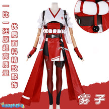 Overwatch 2 Cosplay Tops Set OW Kiriko Cosplay Costume Outfits Halloween Carnival Suit Plush Toys Role Play for Adult