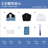 Hotori Tadase Cosplay Anime Shugo Chara! Costume Shawl Blue School Uniform Pant Suit Shirt Shorts Tie Roleplay Suits