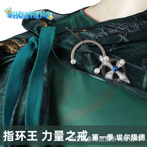 Rings Season 1 Elrond Cosplay Costume Cloak Belt Outfits Halloween Carnival Suit Role Play Clothing For Adult Men