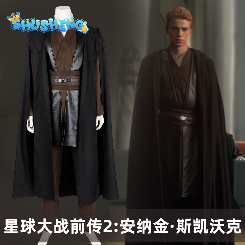 Star Wars Cosplay Anakin Skywalker Costume Custom Made Fancy Suit Battle Halloween Party cosplay set