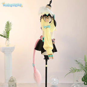 Shusheng-R Game Varesa Genshin Impact Cosplay Costume Strapless skirt top tail mask prop wig Halloween sweet uniform Woman New set XS-XXL