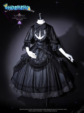 Cosplay Series: Puella Magi Madoka Magica - Madoka Kaname/ Homura Akemi - Mourning Dress doujin Cosplay Costume full set Shushengcos