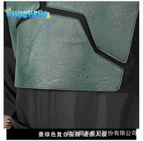 Boba Fett Cosplay Fantasia Costume Disguise For Men Adult Top Pants Vest Halloween Carnival May the Force Festival Roleplay Suit