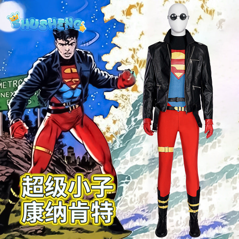 New Kent Conner Cosplay Costume Jumpsuit Coat Glass Boots To Choose For Super Boy Men Custom Made