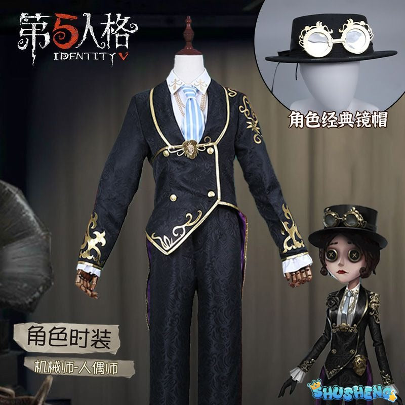 Anime Game Identity ⅤSurvivor Mechanic Tracy Reznik Cosplay Costume Puppeteer Skin Printing Uniform Man Woman Carnival Suit