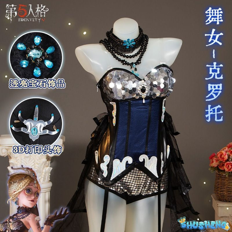 Game Identity Ⅴ Margaretha Zelle Cosplay Costume Uniform Halloween Party for Women Men Carnival Props