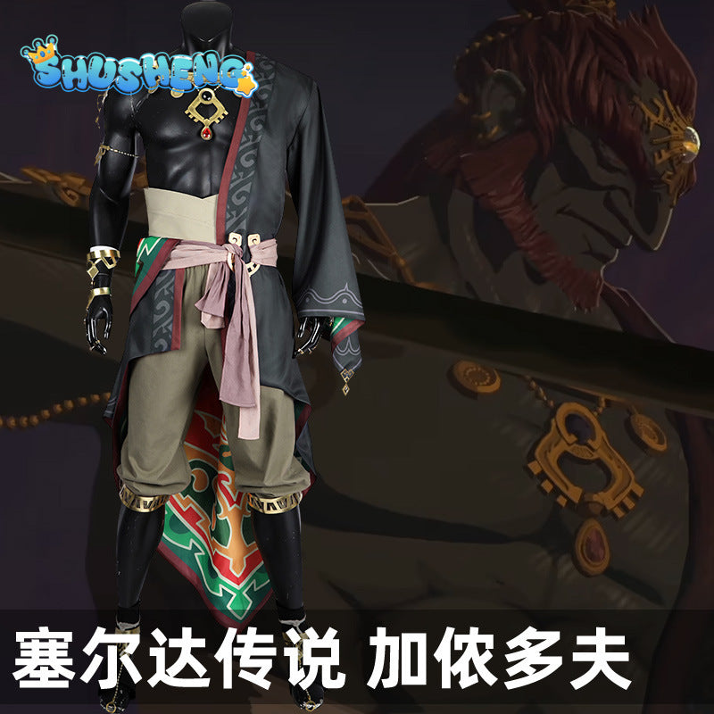 New Game Ganondorf Tears of the Kingdom Cosplay Costume Character Uniform Halloween Carnival Costume Complete Set Men Suit