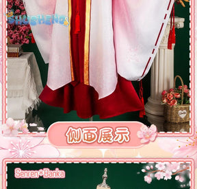 Anime Senren * Banka Tomotake Yoshino Cosplay Costume Party Christmas Witch Sweet Kimono Accessories Prop Woman Man Set S-XXL