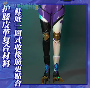Game LOL battle bat Xayah cosplay costume uniform coat cloak hat gloves women Halloween party Carnival role play outfits