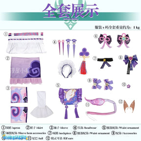 Game Genshin Impact Yumemizuki Mizuki Cosplay Costume Lolita Cute Dress for Women The Enchanting Dream in Love Anime Clothes