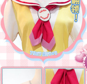 Shusheng-R Anime Pripara Manaka Laala Childhood Cchool Uniform Cosplay Costume S-XXL