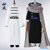 Kamui Anime GINTAMA Cosplay Costume Prop Braid  Grey Clock Pant Black Suit Men Women Halloween Party Roleplay Customized