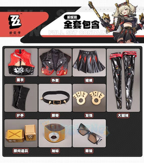 Shusheng Zenless Zone Zero Burnice Whita Game Suit Lovely Uniform Cosplay Costume Halloween Party Role Play Outfit Women S-XXL