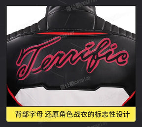 Movie Superhero Mister Terrific Cospaly Costume Adult Men's Woman Halloween Fantasy New Uniform Shoes Coat Pants Belt Glove Set