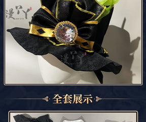Game Identity V Demi Bourbon Cosplay Costume Barmaid True Proof New Skin Uniforms Costume Suits Black Clothes