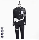 Sumino Takumi Cospaly The Hundred Line -Last Defense Academy- Costume Halloween  jacket chest armor pants waist bag prop uniform